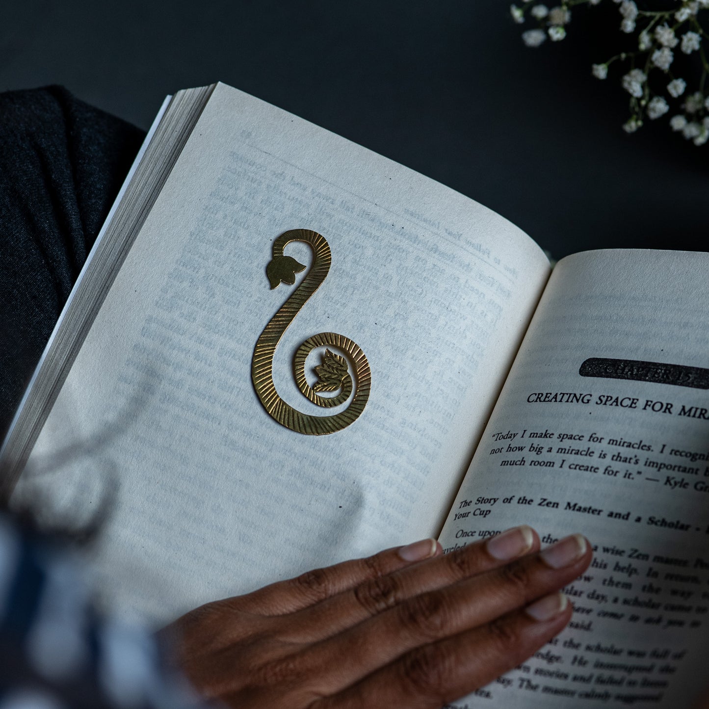 Swirly Padm Bookmark